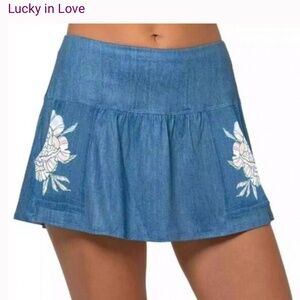 Lucky in Love Rosy Pocket tennis/ pickleball Skirt XS . Like new!
